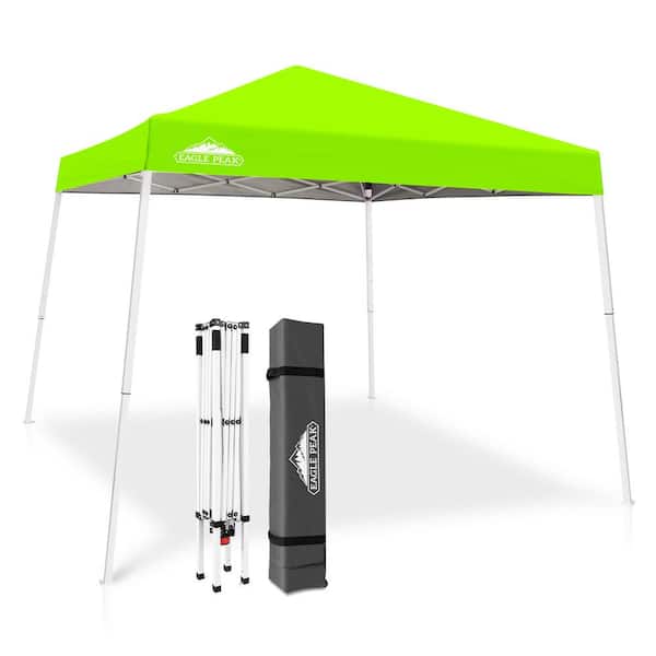 EAGLE PEAK 10 ft. W x 10 ft. D Slant Leg Pop-Up Canopy Tent