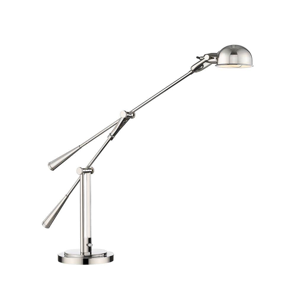 Grammercy Park 51.75 in. Polished Nickel Table Lamp with Polished Nickel St