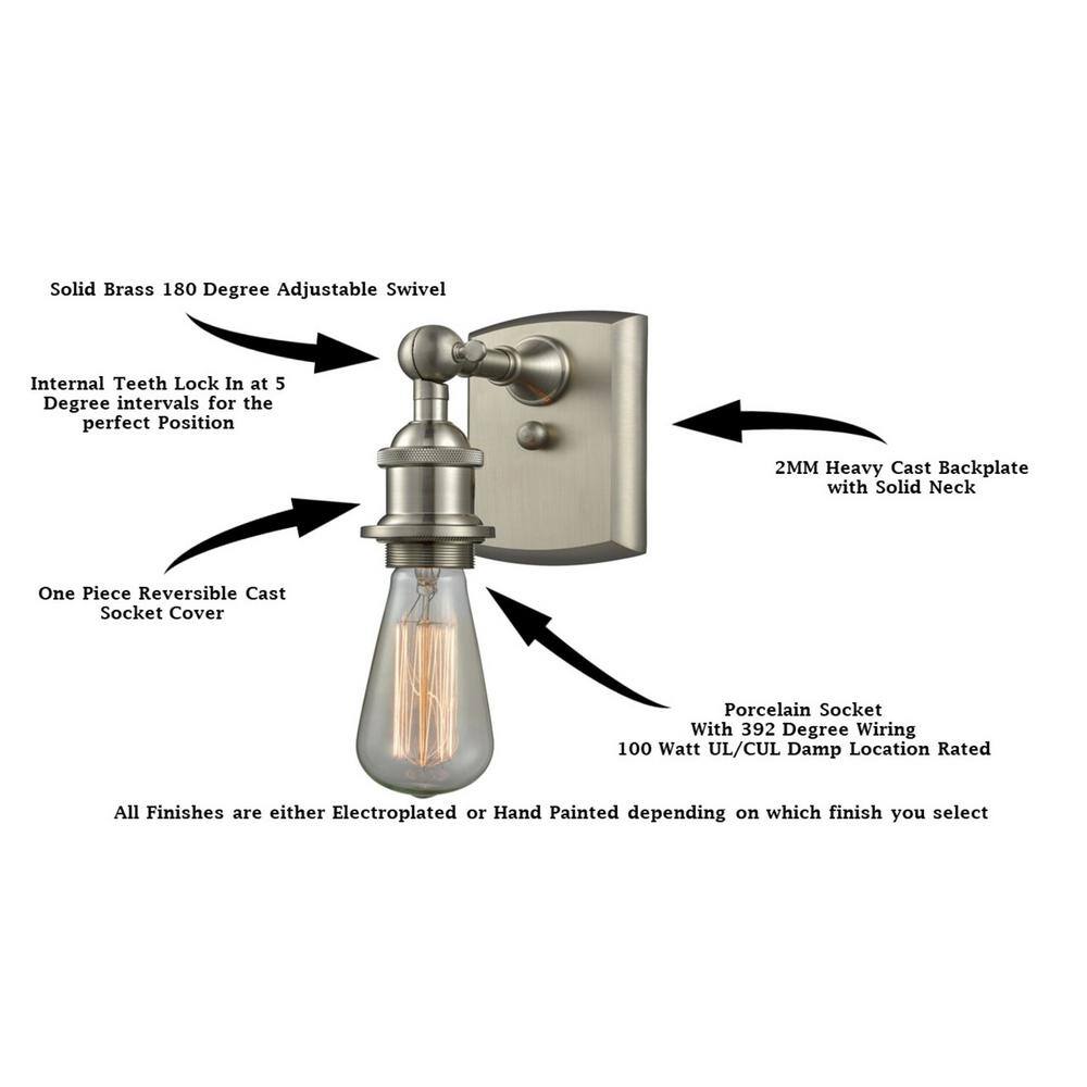 Ballston Sleek 13" Brushed Satin Nickel Vanity Sconce