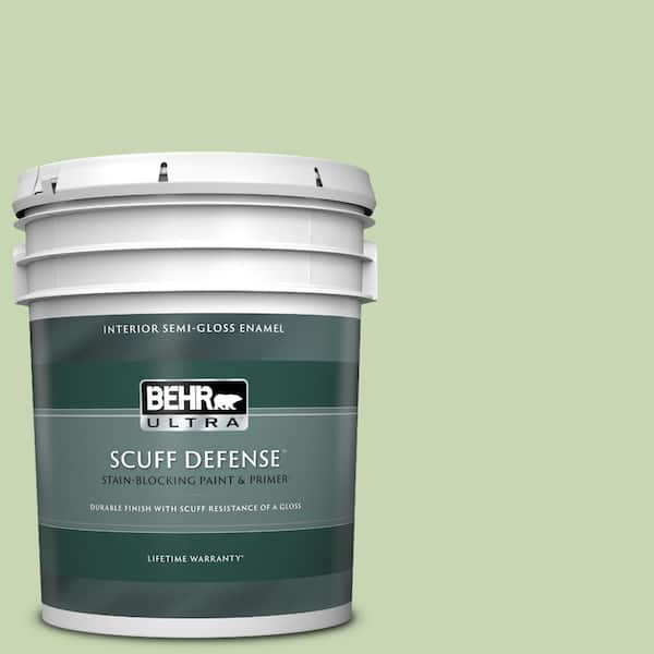 BEHR ULTRA 5 gal. #M370-3 Spice Garden Extra Durable Semi-Gloss Enamel Interior Paint & Primer