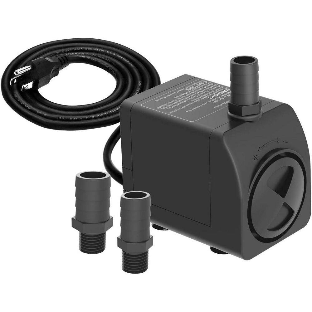 Submersible Pump 300 GPH Ultra Quiet with Dry Burning Protection 6 ft. High Lift for Fountains Hydroponics Pond Aquarium price history on PriceWatchPro