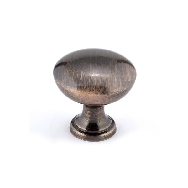 Richelieu Hardware Monceau Collection 1-3/16 in. (30 mm) Antique Copper Traditional Cabinet Knob