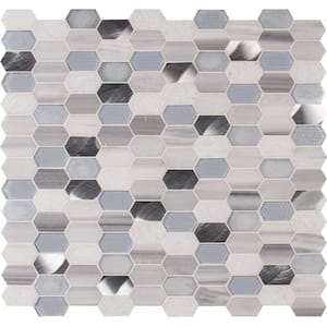 Harlow Picket 12 in. x 12 in. Mixed Multi-Surface Mosaic Tile (1 sq. ft. / each)
