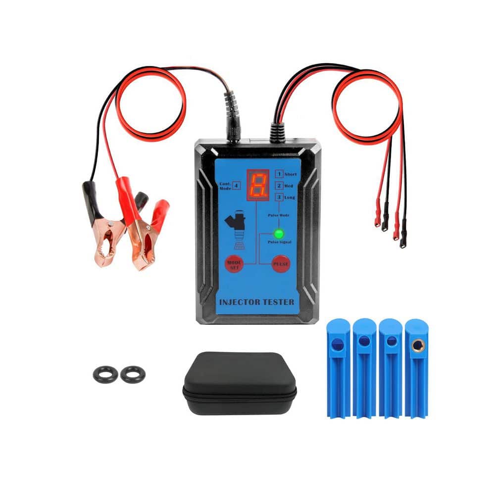 Fuel Injector Tester Cleaner Kit W/ 8 Pulse Modes, 2 Test Leads, 4 Adapters, 40 in. Power Cord, Short Circuit Protection price history on PriceWatchPro