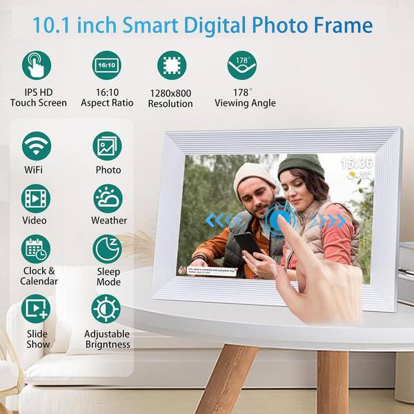 WiFi Digital Picture Frame 10.1 Inch HD IPS Touch Screen store Digital Photo Frame