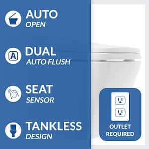 Prodigy Smart Toilet Bidet System with Auto open, Auto Flush