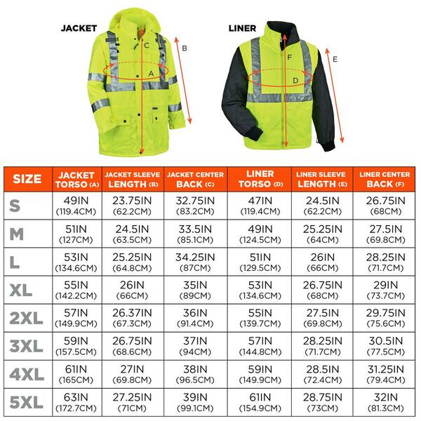 Ergodyne GloWear 8385 Men's XX-Large Lime High Visibility 4