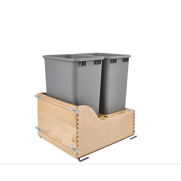 Rev-A-Shelf 50 Qt. Servo Dbl Pullout Waste Container