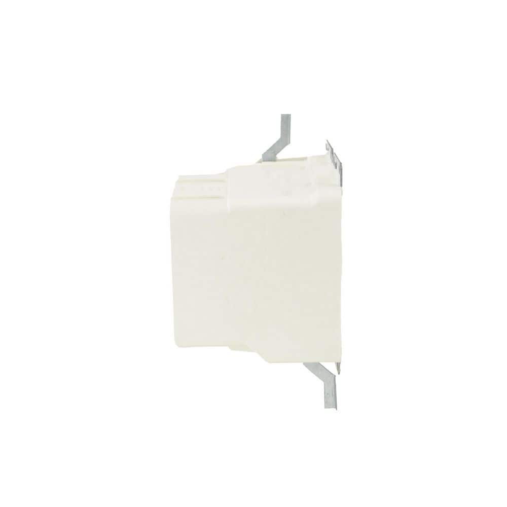 Off White Polycarbonate 1 Gang Electrical Box with Flanges