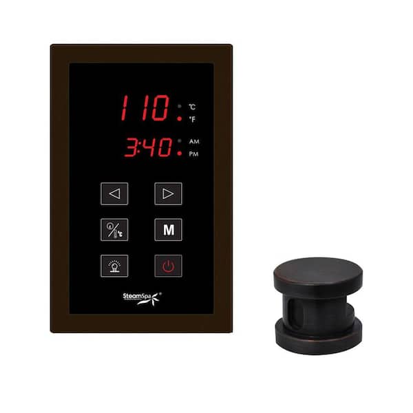 SteamSpa Oasis Touch Panel Control Kit in Oil Rubbed Bronze