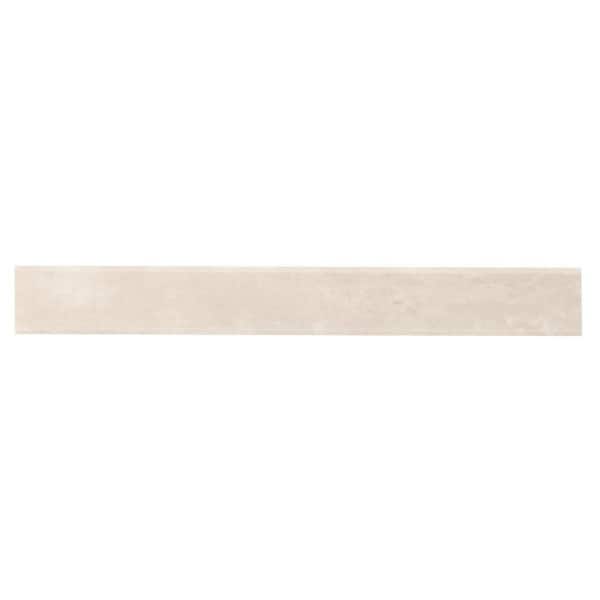 Botticino Extra Light Beige 1.5 in. x 12 in. Polished Pencil Liner Floor and Wall Tile (0.12 sq. ft./ Each)
