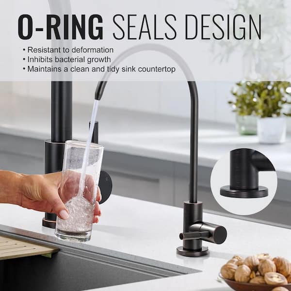Single Handle Pull Down Sprayer Kitchen Faucet with Water Filter Faucet and 3-Mode Sprayer in Oil Rubbed Bronze