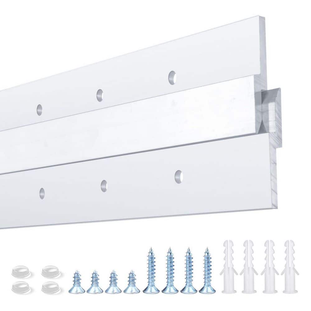 18 Inch Heavy Duty French Cleat Aluminum Wall Mount Bracket 140 lbs Capacity Invisible Picture Hanger 1 Pair price history on PriceWatchPro