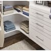 Closet Evolution Ultimate 84 in. W - 115 in. W Espresso Wood Closet Corner  System TR32 - The Home Depot