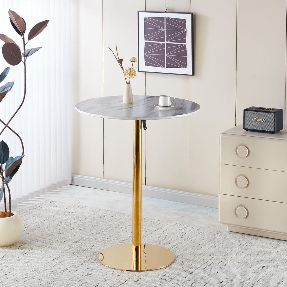 Golden 39.37 in. H Round Bistro Bar Table with Seats 2 price history on PriceWatchPro