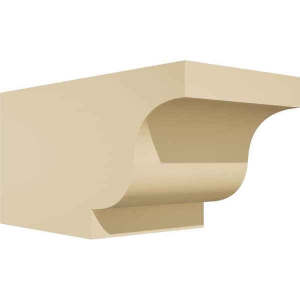 Ekena Millwork Standard Newport 6 in. W x 6 in. H x 12 in. D Polyurethane Rafter Tail Outlooker