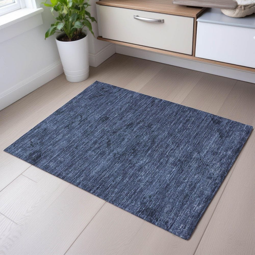 Mayfield Premium Machine Washable Abstract AMF1111 Navy 2 ft. x 3 ft. Area Rug price history on PriceWatchPro