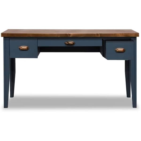 46 Pine Top Writing Desk  Dark Pine & Hickory Desk with Drawer –  Dartbrook Rustic Goods