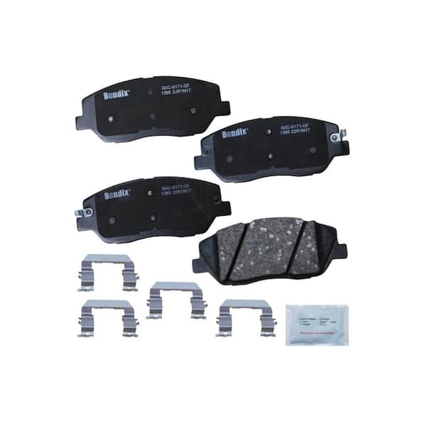 Bendix Premium Copper Free Ceramic BPR Disc Brake Pad - Front - fits 2009-2011 Kia Borrego