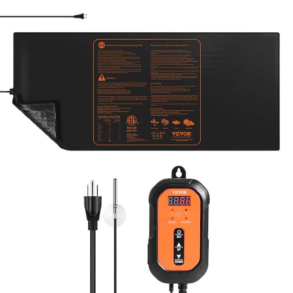 SVOPES 48 in. x 20.75 in. Seedling Heat Mat w/ Digital Thermostat Combo Set, Waterproof Heating Pad for Germination