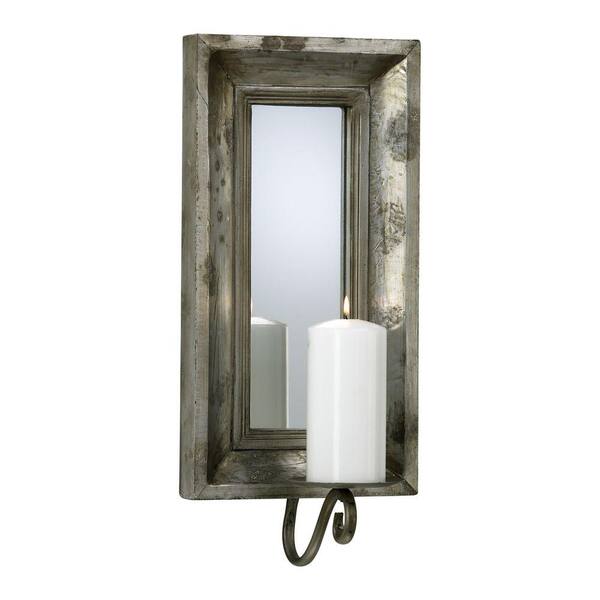 Filament Design Prospect 19.5 in. Estruscan Slate Mirror Sconce Candle Holder
