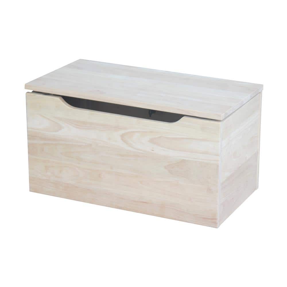 International Concepts Unfinished Trunk, Unfinished Wooden Storage Chest