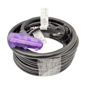 25 ft. 10/3 RV 30 Amp 125-Volt 3-Prong TT-30P Plug to 3x 5-15R Tri-Outlets Adapter Cord (NEMA TT-30P to (3)5-15R)