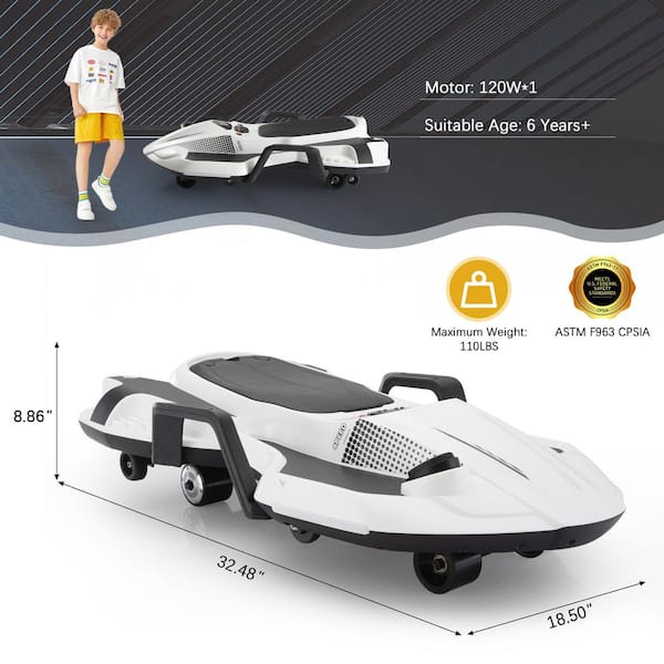 TOBBI 18-Volt Kids Ride on Drift Car Electric Drifting Car TOBBI 18-Volt Kids Ride on Drift Car Electric Drifting Car