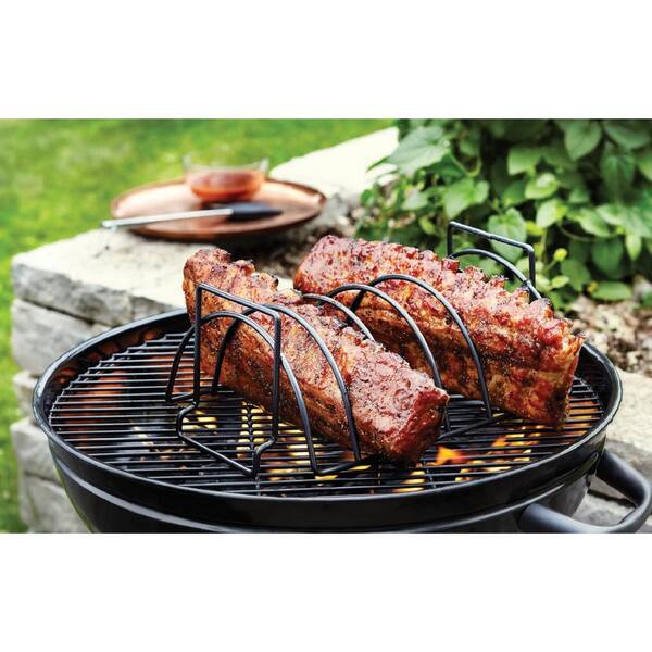 Non-Stick Steak Rib Rack Stand Roasting Grilling Kitchen BBQ Accessories 