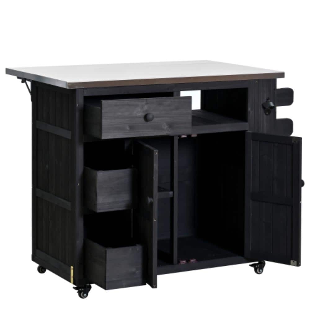 41.9 in. W x 28 in. D x 36.2 in. H Bathroom Black Linen Cabinet price history on PriceWatchPro