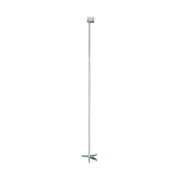 Tie Down 48 in. long Iron Root Single Head Manufactured Home Earth Anchor with 5/8 in. Rod, 6 in. helix, Class 4A