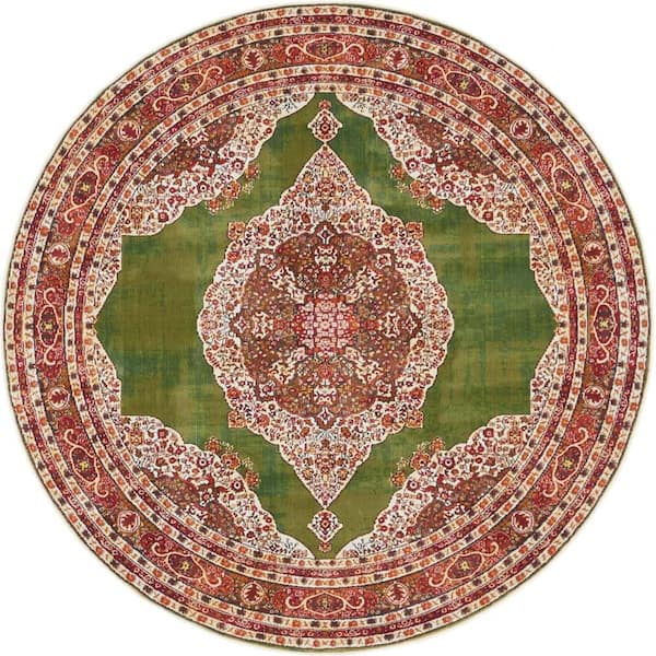 Baracoa Regla Green 5' 5 x 5' 5 Round Rug