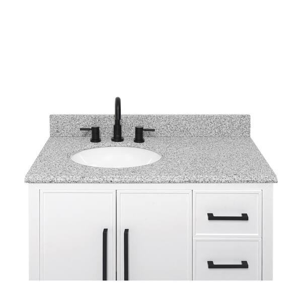 37 in. W x 19 in. D Granite Vanity Top in Napoli 37 in. W x 19 in. D Granite Vanity Top in Napoli