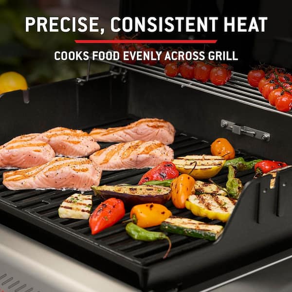 Weber Spirit E-425C 4-Burner Natural Gas Grill in Black with Sear
