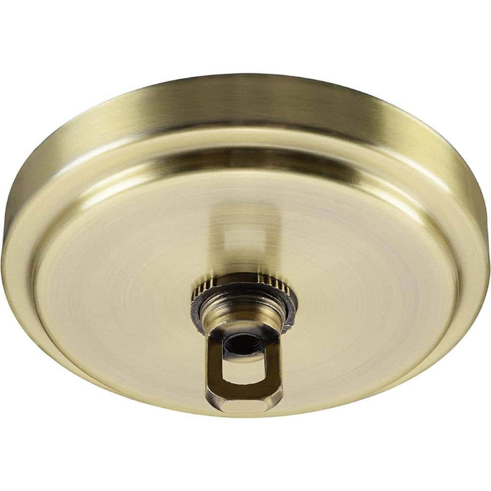 Antique Brass Chandelier Fixture Canopy Kit with Collar Loop