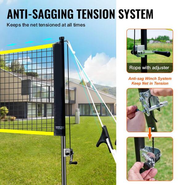 thumbnail image 2 of Anneome Badminton Net Sports Net Frame For Backyard Garden Beach 2 of 10