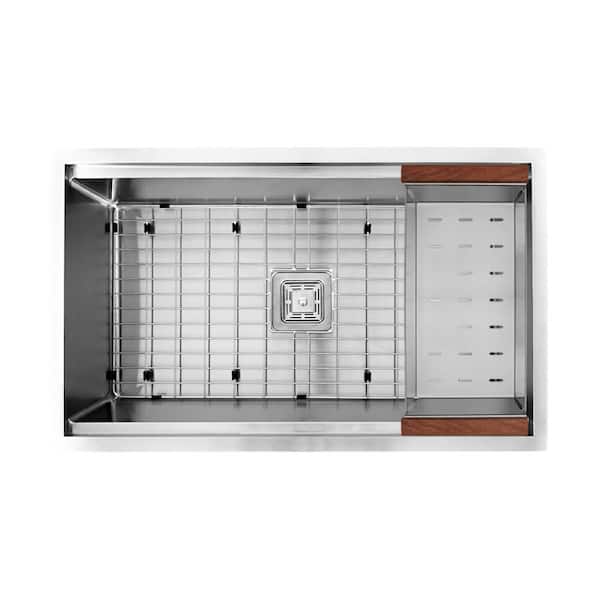 S STRICTLY KITCHEN + BATH 32 in. Stainless Steel Single Bowl