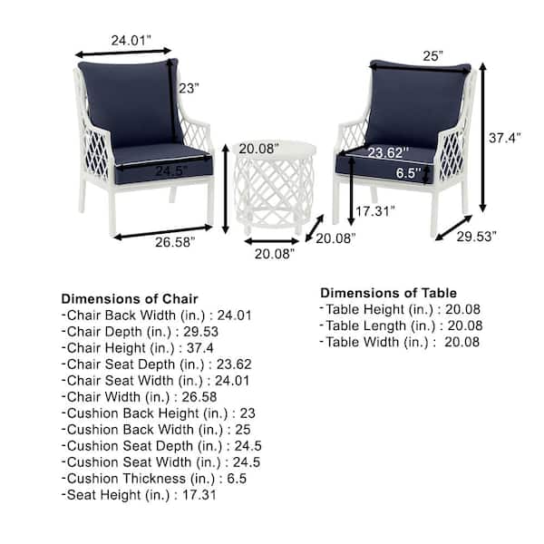 Home Decorators Collection Shelbourne 3-Piece Aluminum Patio Home Decorators Collection Shelbourne 3-Piece Aluminum Patio