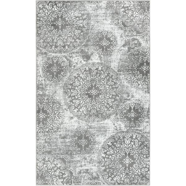 Unique Loom Sofia Grand Gray 5' 0 x 8' 0 Area Rug