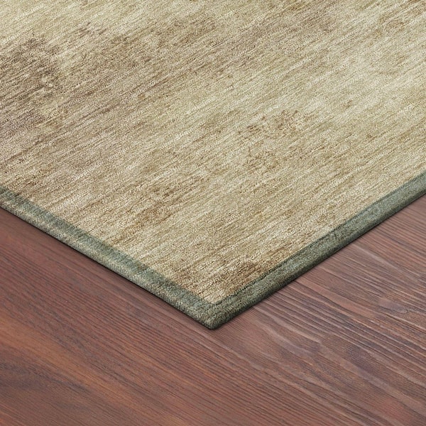 Chantille Machine Washable Indoor/Outdoor Abstract ACN2367 Wheat 2 ft. x 7 ft. Runner Rug