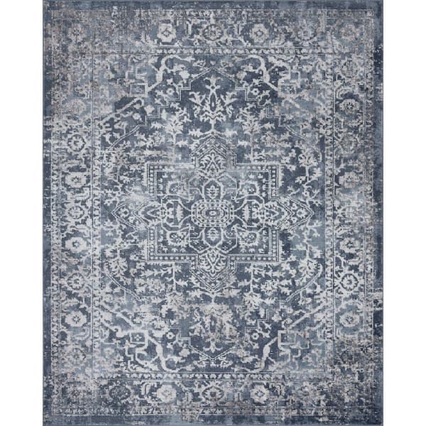 Nexus Oriental Blue 9 ft. x 12 ft. Indoor Area Rug
