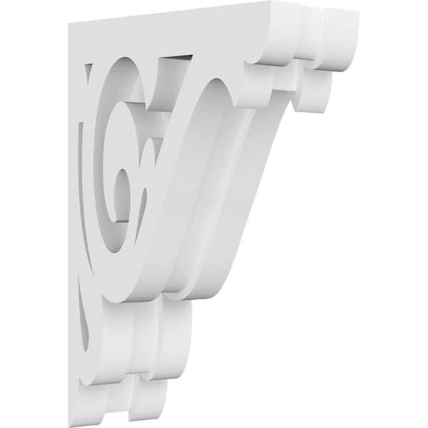 Ekena Millwork 1-7/8 in. x 6 in. x 4 in. PVC Bordeaux Corbel