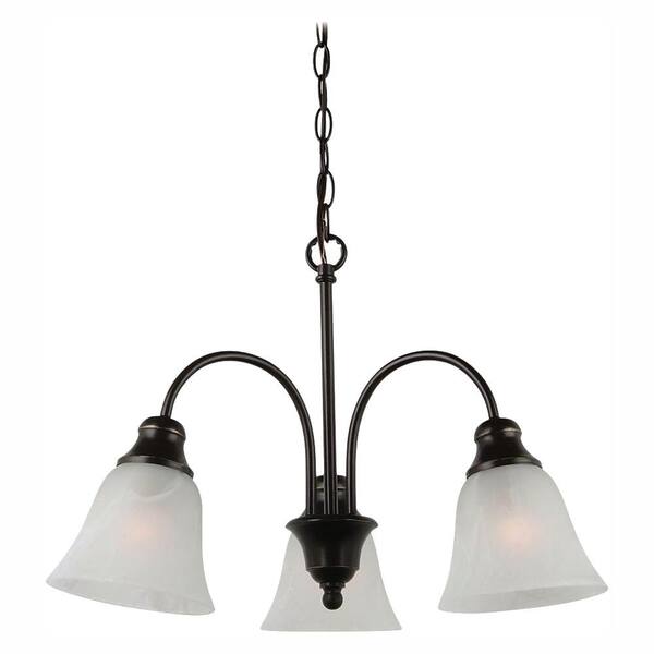 Generation Lighting Windgate 3-Light Heirloom Bronze 1-Tier Chandelier