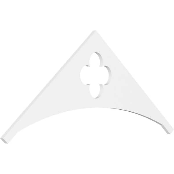 Ekena Millwork Pitch Turner 1 in. x 60 in. x 27.5 in. (10/12) Architectural Grade PVC Gable Pediment Moulding