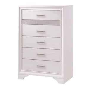 16.5 in. White 7 Drawer Chest of Drawers