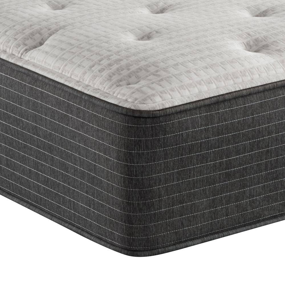 Contemporary White/Gray Cal. King Innerspring Gel Memory Foam Mattress