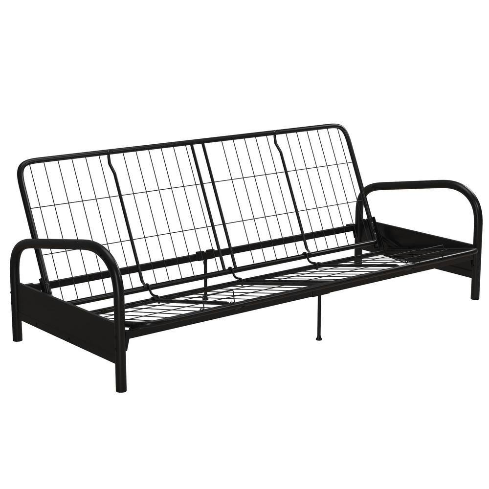 DHP Kris Black Futon Frame DE69256 The Home Depot