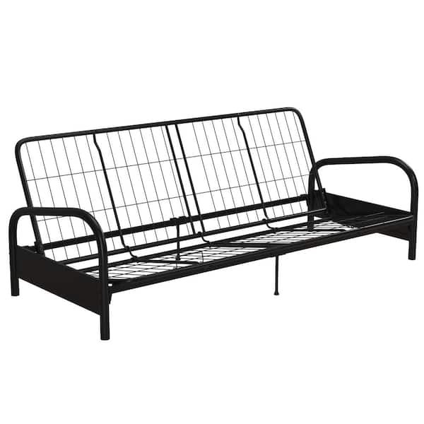 DHP Kris Black Futon Frame DE69256 The Home Depot