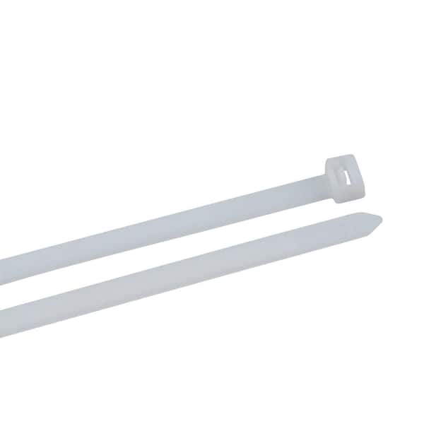 Bag of 50 ACT 36" Extra Heavy Duty Cable Ties White 175 Lbs for sale online 