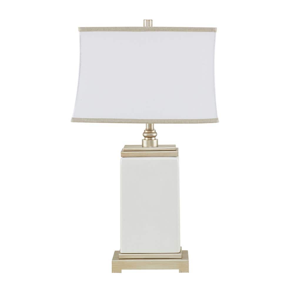 30 in. Ivory Ceramic Table Lamp with Drum Shade price history on PriceWatchPro